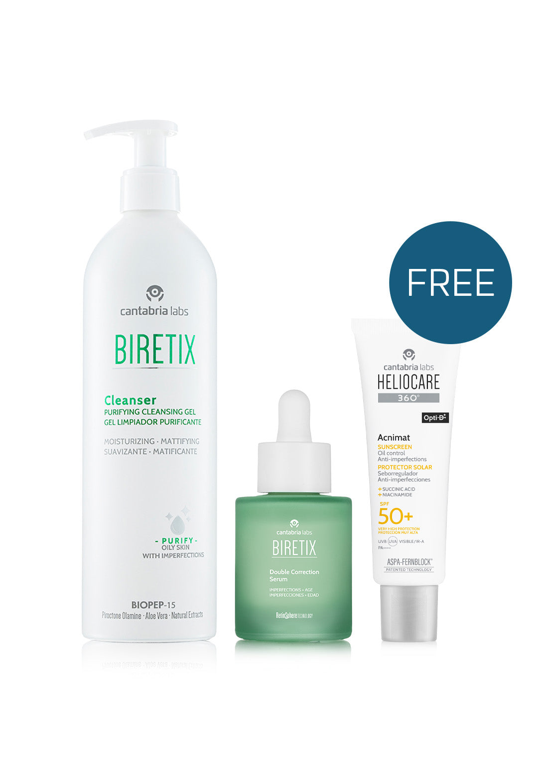 BIRETIX Adult Acne-Prone Skin Bundle